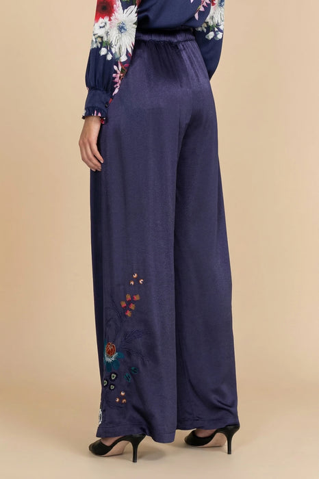 Johnny Was Workshop Didiana Belted Wide-Leg Paperbag Pants W67922