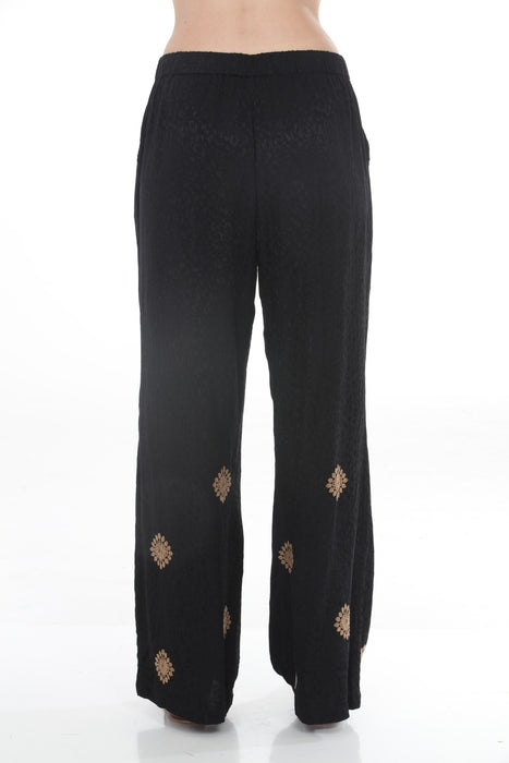 Johnny Was Workshop Black Noire Pleated Pants W64725-8