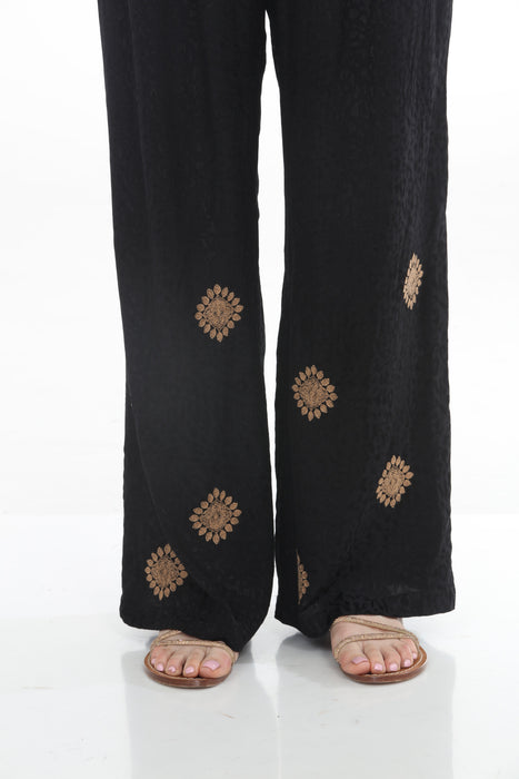 Johnny Was Workshop Black Noire Pleated Pants W64725-8