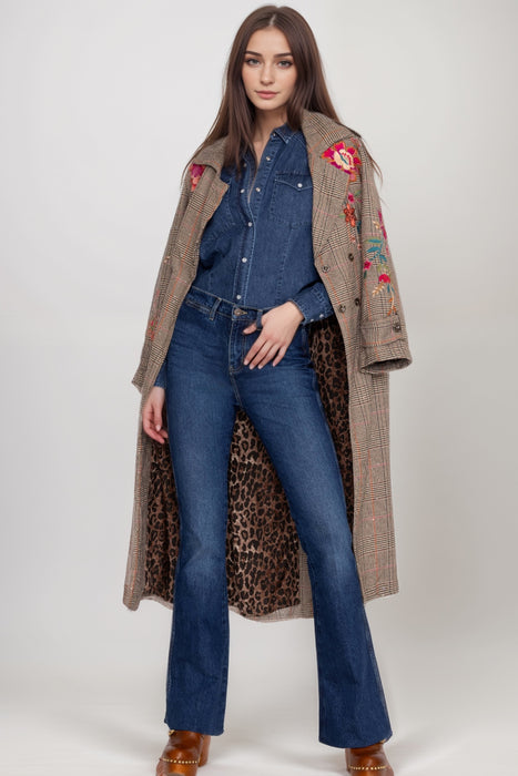 Johnny Was Workshop Nylah Sequined Trench Coat W47124-8