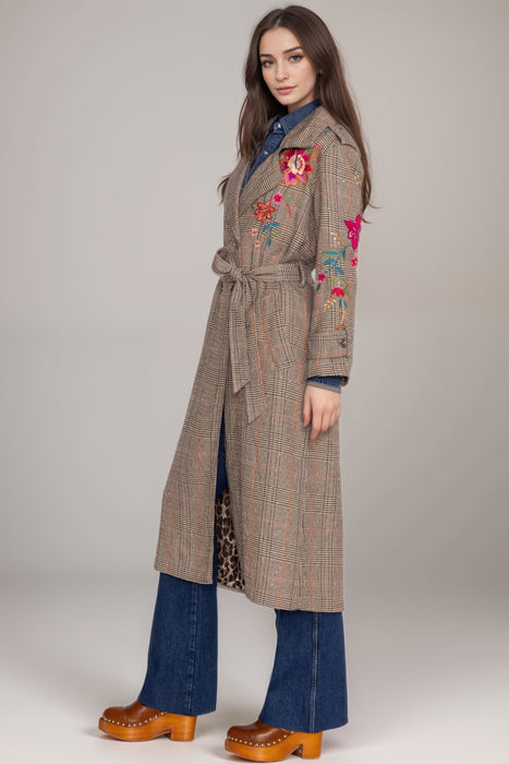 Johnny Was Workshop Nylah Sequined Trench Coat W47124-8