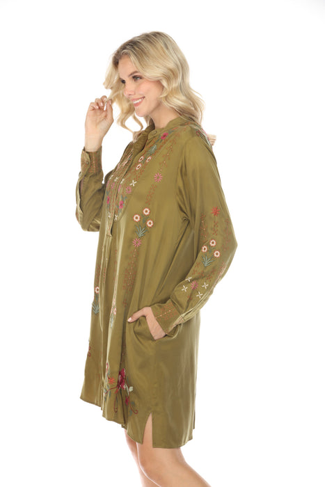 Vivana Embroidered Shirt Dress | Johnny Was AfterRetail Vivana Embroidered Shirt Dress | Johnny Was AfterRetail