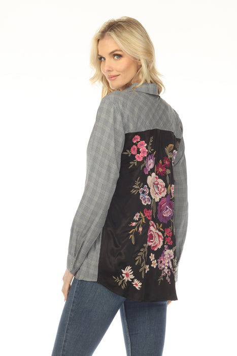 Johnny Was Workshop Plaid Button Down Shirt W15424-9