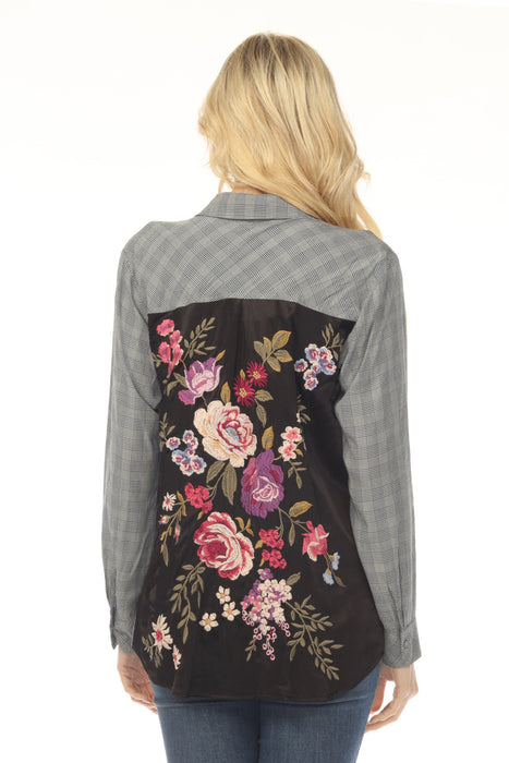 Johnny Was Workshop Plaid Button Down Shirt W15424-9