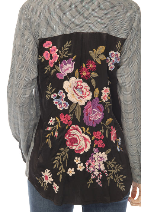 Johnny Was Workshop Plaid Button Down Shirt W15424-9