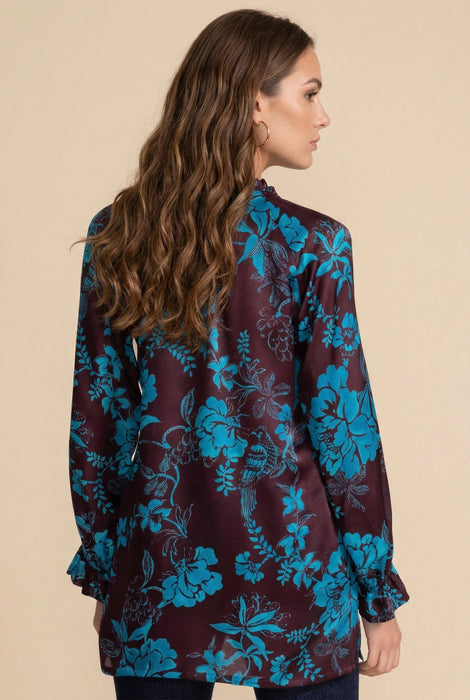Johnny Was Workshop Ruffle Field Tunic Top W22925-8