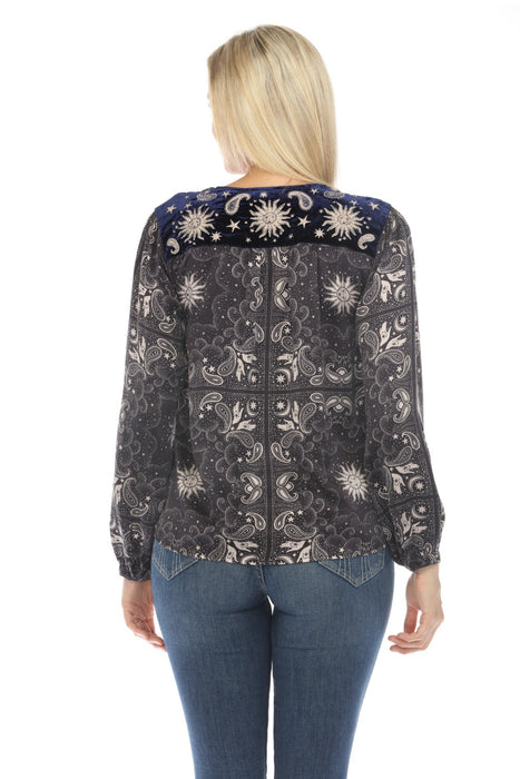 Johnny Was Workshop Runa Prairie Blouse Boho Chic W13423