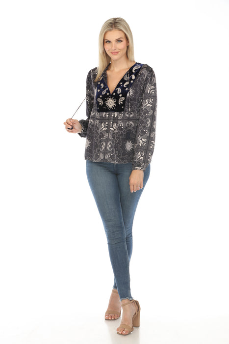 Johnny Was Workshop Runa Prairie Blouse Boho Chic W13423