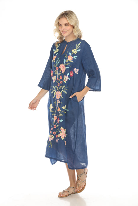 Camellia Mandarin Collar Midi Dress | Johnny Was AfterRetail Camellia Mandarin Collar Midi Dress | Johnny Was AfterRetail