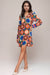 Johnny Was Workshop Style W30225-R Silk V-Neck Swing Dress
