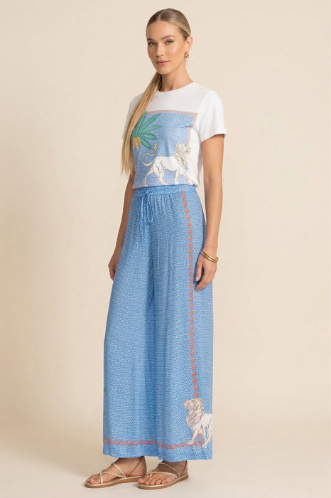 Johnny Was Blue JW X Paolita Pigalle Trousers CSW4425-Y