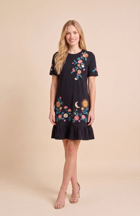 Johnny Was Ziviana Ruffle Hem Knit Midi Dress J30826-R