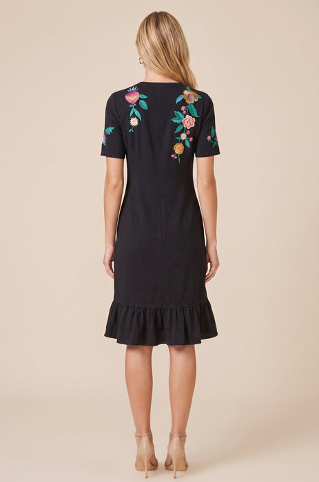 Johnny Was Ziviana Ruffle Hem Knit Midi Dress J30826-R
