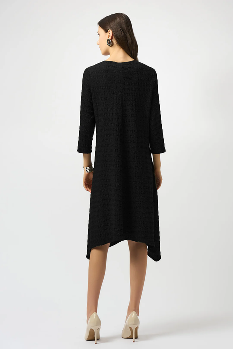 Joseph Ribkoff 3/4 Sleeve Scoop Neck A-Line Asymmetrical Dress 253023