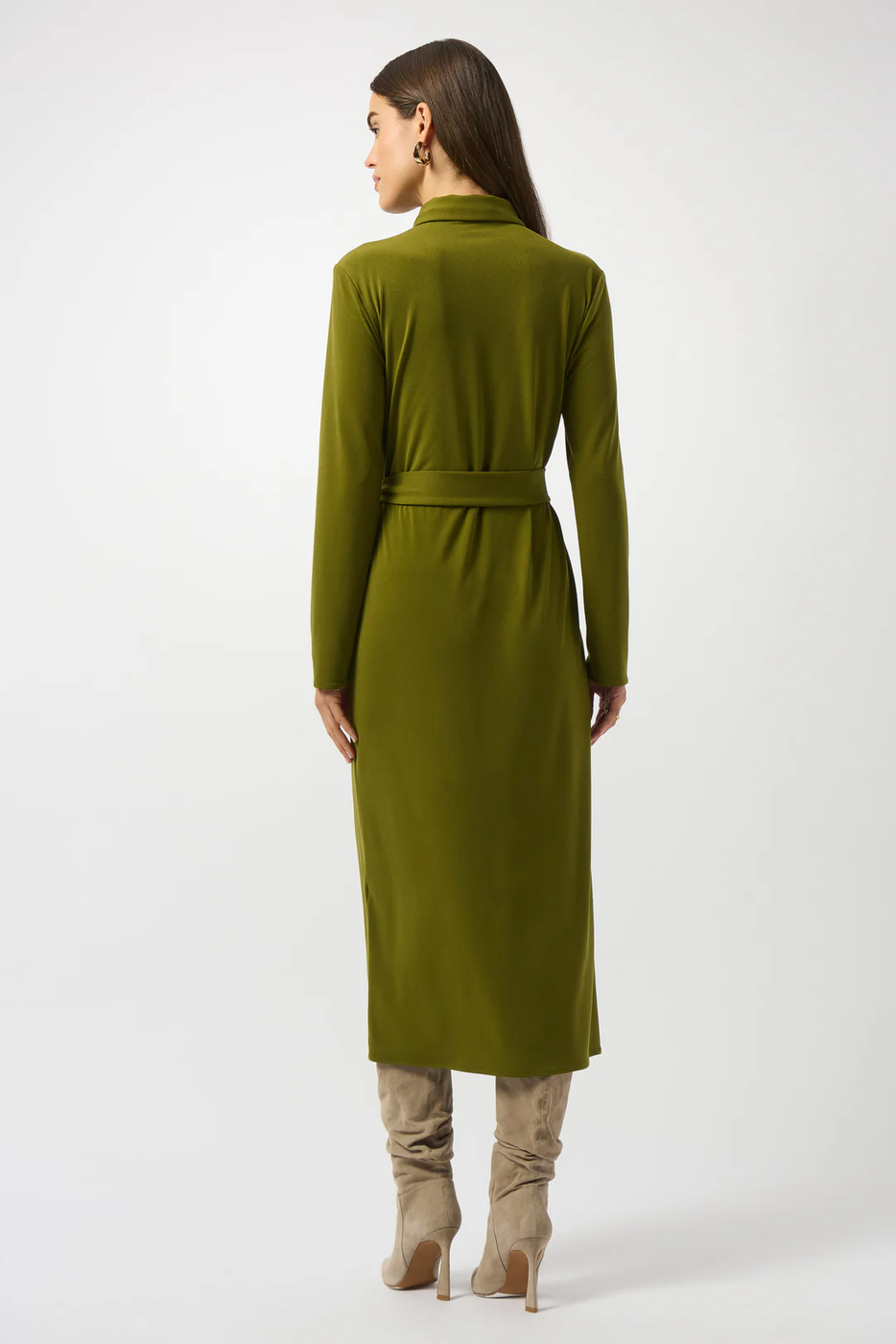 Joseph Ribkoff Artichoke Collared Front Button Closure Long Sleeves Sh ...