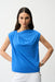 Joseph Ribkoff 261964 Asymmetrical Collar Sleeveless Top