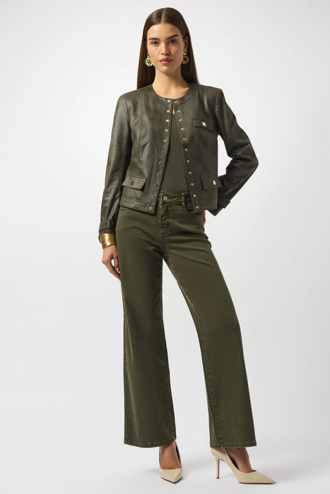 Joseph Ribkoff Long Sleeve Faux Suede Jacket 253935