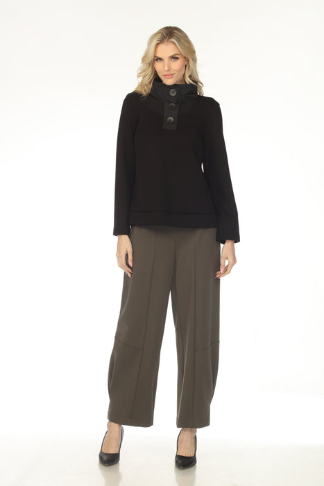 Joseph Ribkoff Avocado Heavy Knit Pull On Barrel Pants 253123
