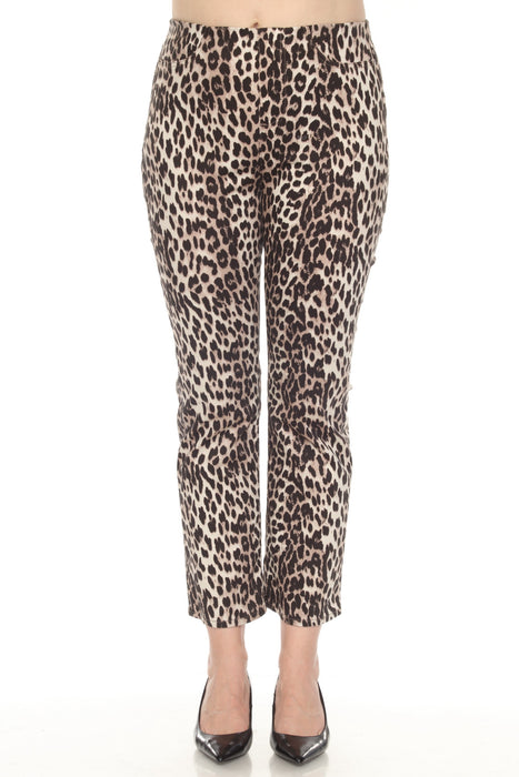 Joseph Ribkoff Style 252907 Beige/Black Animal Print Ankle Pants