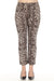 Joseph Ribkoff Style 252907 Beige/Black Animal Print Ankle Pants