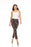 Joseph Ribkoff Beige/Black Floral Print Pull On Cropped Pants 231275 NEW