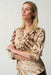 Joseph Ribkoff Style 233156 Beige/Multi Snakeskin Print 3/4 Sleeve Blouse