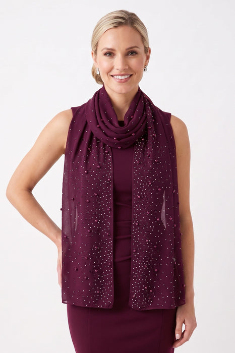 Joseph Ribkoff Lightweight Embellished Scarf 261755
