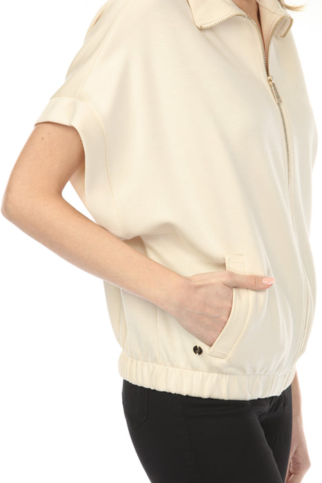 Joseph Ribkoff Birch Dolman Sleeve Zip Front Boxy Jacket 254145