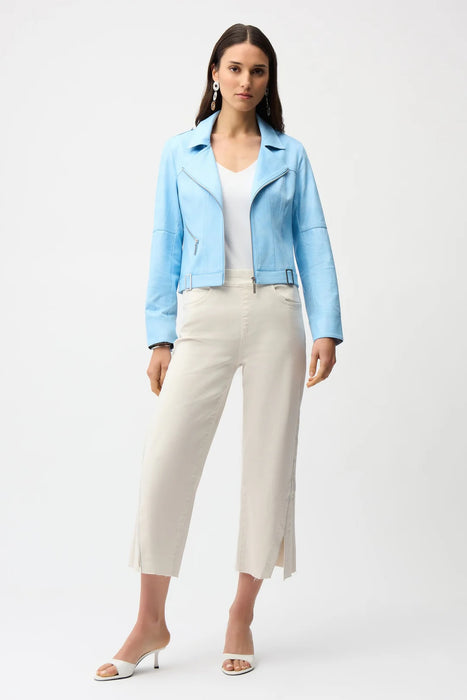 Joseph Ribkoff Birch Embellished Side Slit Culotte Jeans 261971