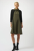Joseph Ribkoff 253067 Black/Avocado Color Block 3/4 Sleeves Dress