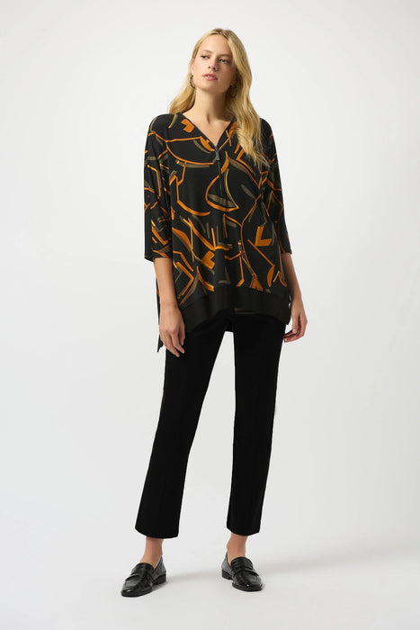 Joseph Ribkoff Back Slit Pull On Slim Ankle Pants 253920