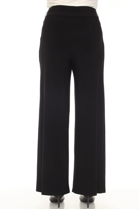 Joseph Ribkoff Black Belted Pull On Wide Leg Pants 251249
