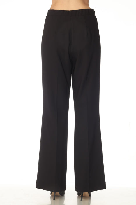Joseph Ribkoff Black Bow Pockets Pull On Flared Pant 253162