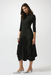 Joseph Ribkoff 253085 Black Bubble Asymmetrical Cocoon Midi Dress