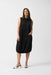 Joseph Ribkoff Style 251244 Black Bubble Jacquard Sleeveless Cocoon Dress