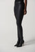 Joseph Ribkoff Style 233067 Black Coated Rivet Detail Pull On Skinny Ankle Pants