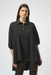 Joseph Ribkoff 254066 Black Collared Hi-Low 3/4 Sleeve Top