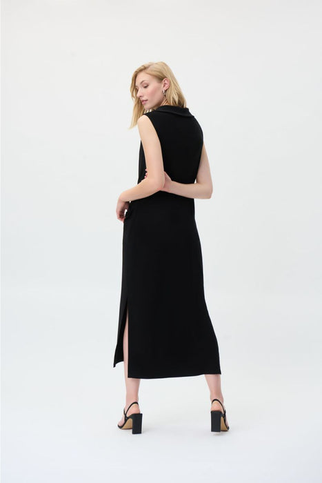 Joseph Ribkoff Black Cowl Neck Sleeveless Maxi Dress 231178 NEW