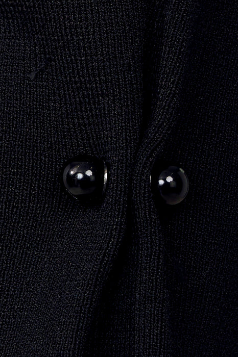 Joseph Ribkoff Black Pearl Ornament Cropped Cover-Up 251900S26