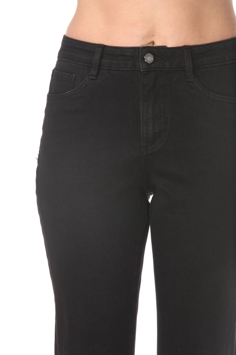 Joseph Ribkoff Black Cutout Embroidered Jeans 262981
