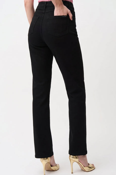 Joseph Ribkoff Black Denim Straight Leg Jeans 261994