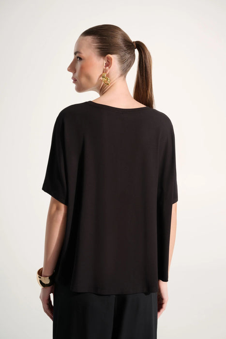 Joseph Ribkoff Crew Neck Dolman Sleeves Boxy Top 262629