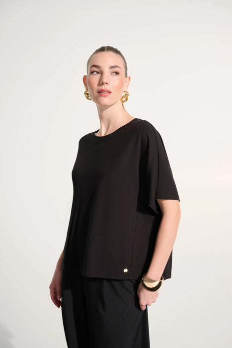Joseph Ribkoff Crew Neck Dolman Sleeves Boxy Top 262629
