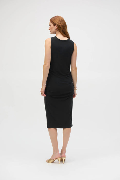 Joseph Ribkoff Draped Neck Sleeveless Sheath Dress 252188