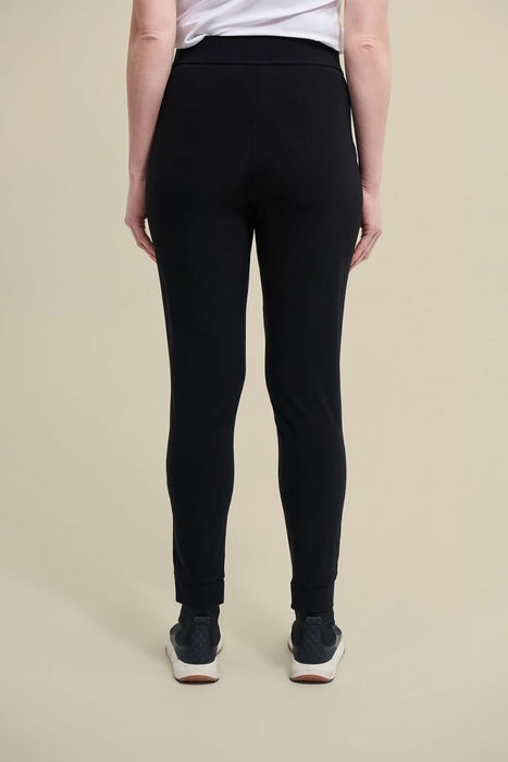 Joseph Ribkoff Black Drawstring Pull On Athleisure Jogger Pants 211317 NEW