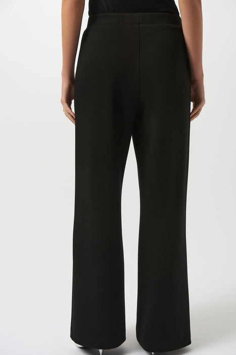 Joseph Ribkoff Black Drawstring Pull On Wide Leg Pants 253136