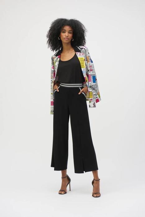 Joseph Ribkoff Black Embellished Detail Sleeveless Top 252132