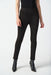 Joseph Ribkoff Style 234234 Black Faux Suede Stretch Pull On Slim Cropped Pants