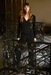 Joseph Ribkoff 253046 Black Faux Wrap Long Sleeves Wide Leg Jumpsuit