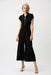 Joseph Ribkoff 261255 Black Faux Wrap Wide Leg Jumpsuit